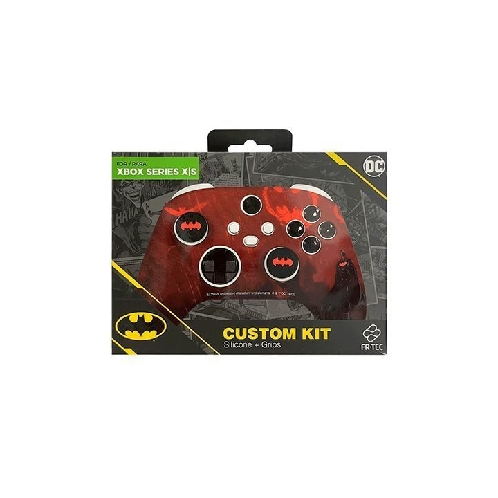 kit funda+grips+para mando xbox fr-tec dc batman silicona mejora contacto