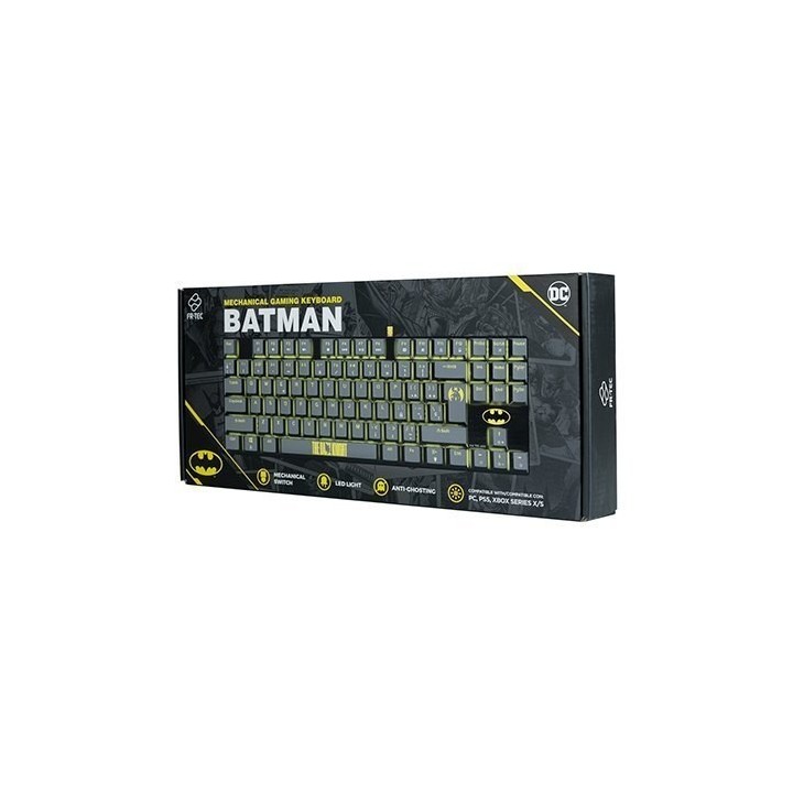 teclado gaming fr-tec pc dc batman mecanico switch azul retroiluminacion