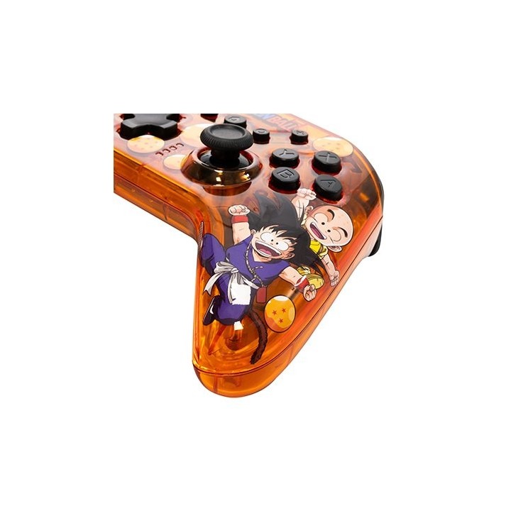 gamepad wireless fr-tec dragon ball kame compatible para switch y pc luz led translucido