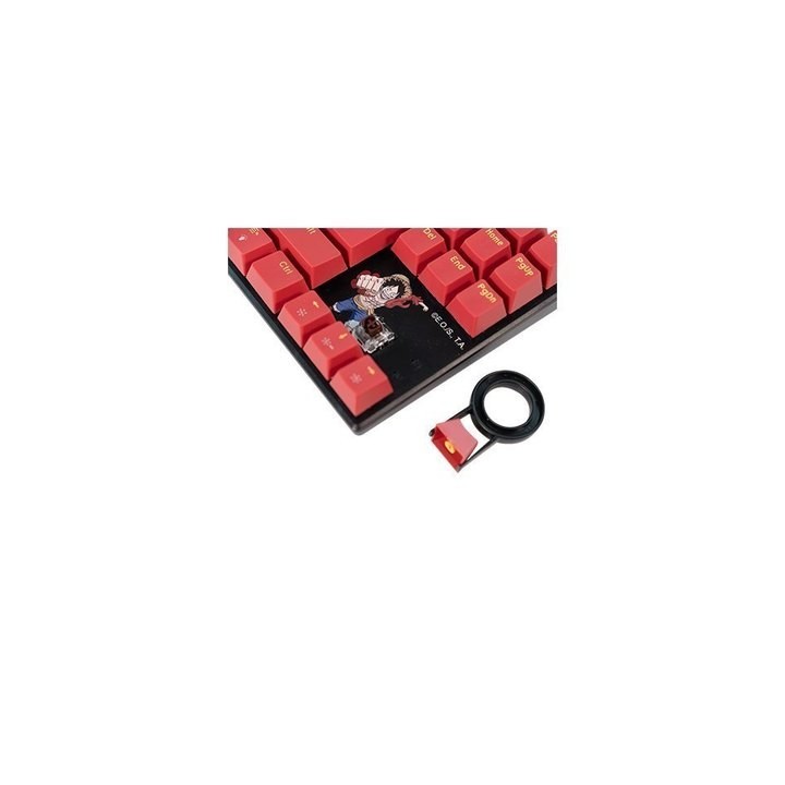 teclado mecanico  fr-tec pc one piece luffy switch marron anti-ghosting teclas retroiluminadas