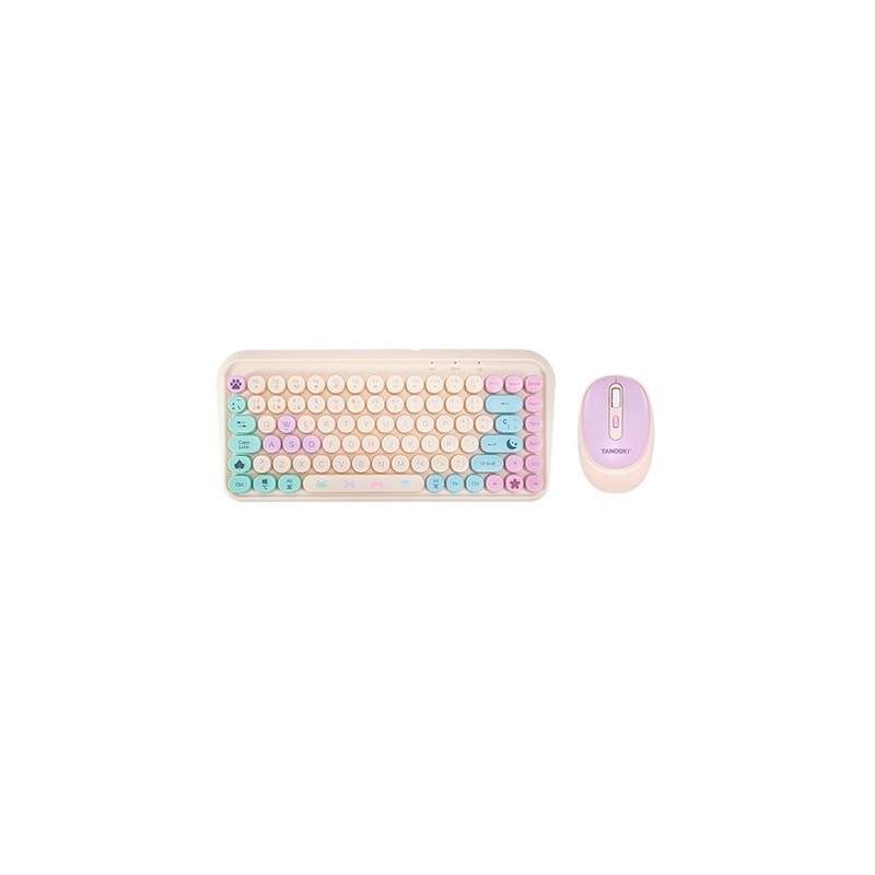 pack teclado+raton fr-tec tanooki cozy compatible pc,macos,android