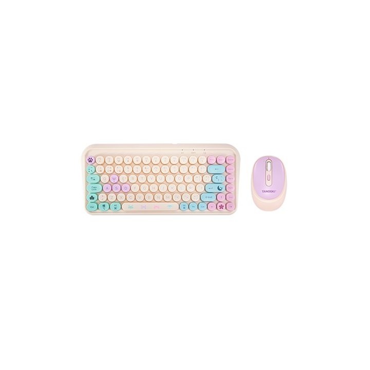 pack teclado+raton fr-tec tanooki cozy compatible pc,macos,android