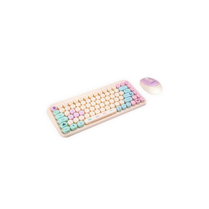 pack teclado+raton fr-tec tanooki cozy compatible pc,macos,android