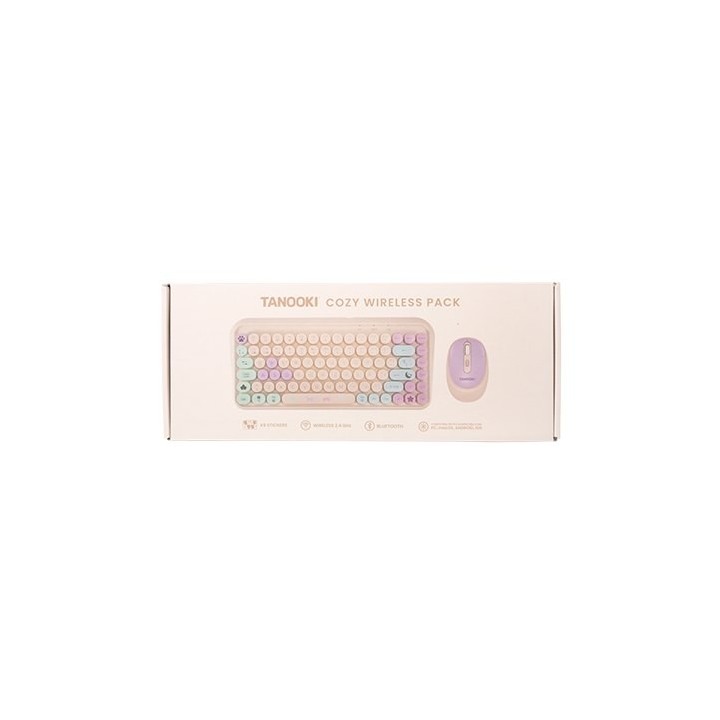 pack teclado+raton fr-tec tanooki cozy compatible pc,macos,android