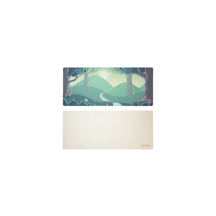 alfombrilla pc tanooki deskmat yuki reversible impermeable original ilustracion