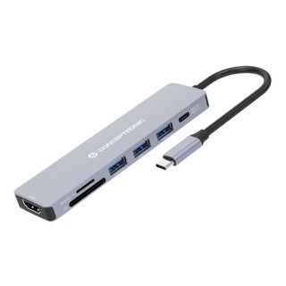 conceptronic hub usb tipo c conceptronic donn19g 1 x hdmi - 3 x usb 3.2 - 1 x usb tipo c - lector sd