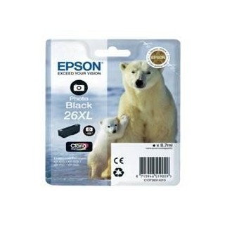 epson cartucho tinta epson t263140 photo negro  xl xp - 600 - 605 - 700 - 800 -  oso polar