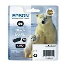 epson cartucho tinta epson t263140 photo negro  xl xp - 600 - 605 - 700 - 800 -  oso polar