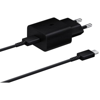 samsung cargador samsung ep - t1510 usb tipo c  negro + cable usb tipo c 15w
