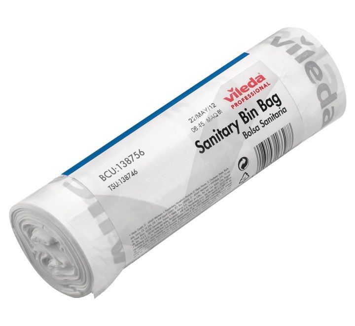 pack 50 bolsas sanitarias vileda 45x50cm 138746 bl