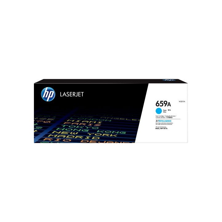 hp laserjet cartucho de toner original 659a cian