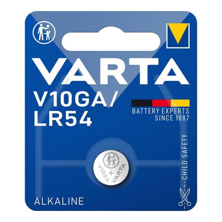 varta pila varta lr54 - v10ga 1.5v alkalina (blister 1 unid.) 11,6x3,0mm