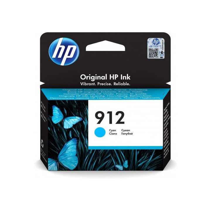 hp 912 cartucho de tinta cian hp912 (3yl77ae)