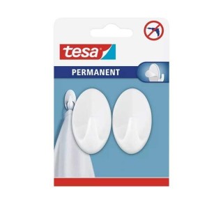 bl. 2 gancho tesa permanente oval l blanco