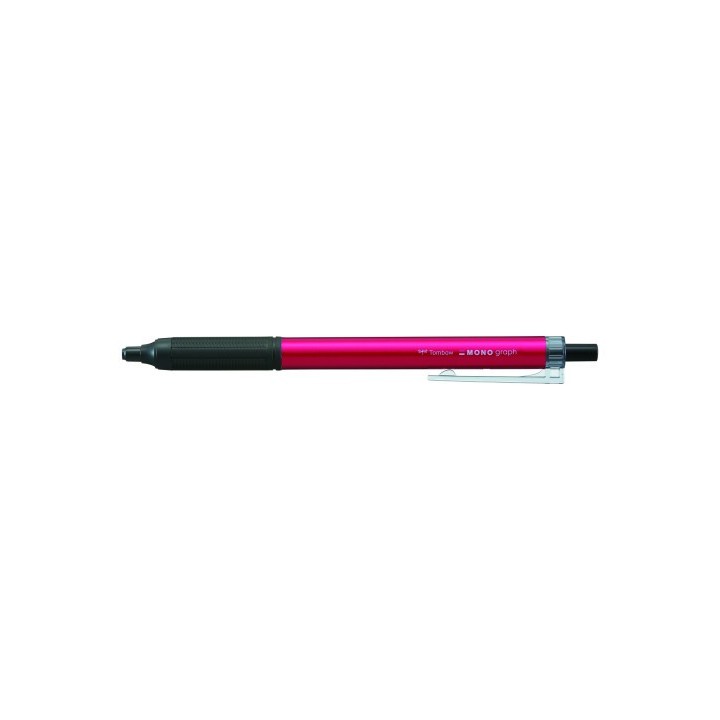 tombow boligrafo mono graph lite tinta aceite baja viscosidad. cuerpo rosa. tinta negra. tombow bc-m