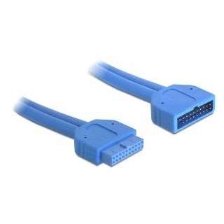 delock 82943 cable usb 0,45 m usb 3.2 gen 1 (3.1 gen 1) azul