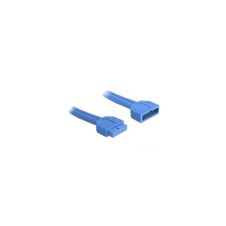 delock 82943 cable usb 0,45 m usb 3.2 gen 1 (3.1 gen 1) azul