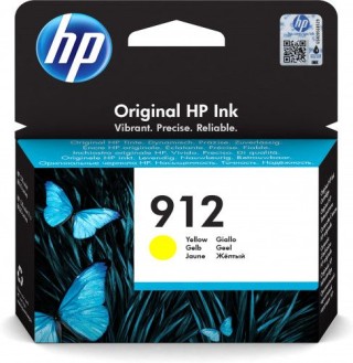 hp 912 cartucho de tinta hp912 amarillo (3yl79ae)