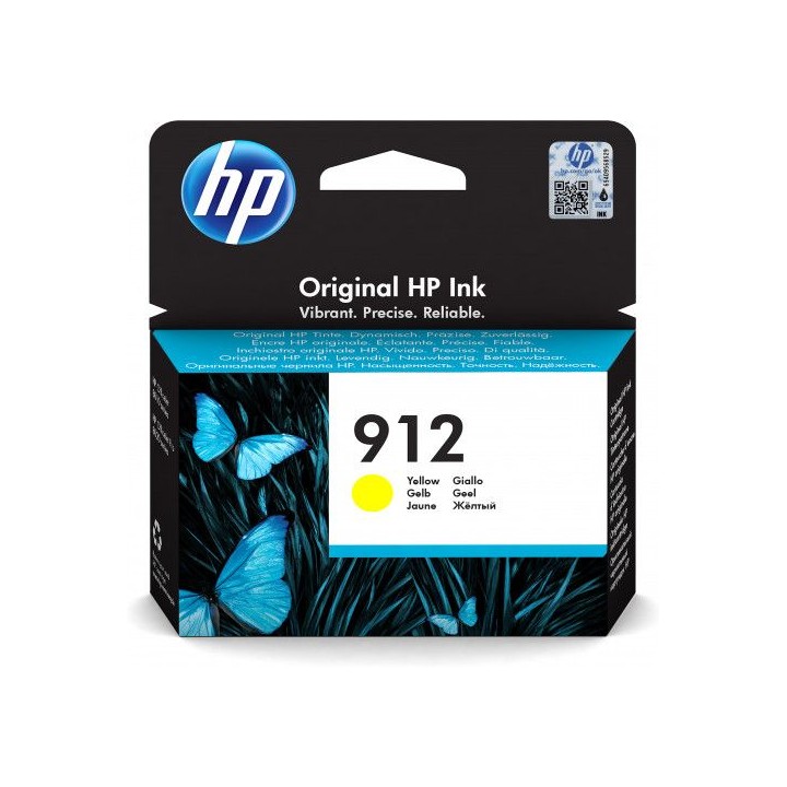 hp 912 cartucho de tinta hp912 amarillo (3yl79ae)