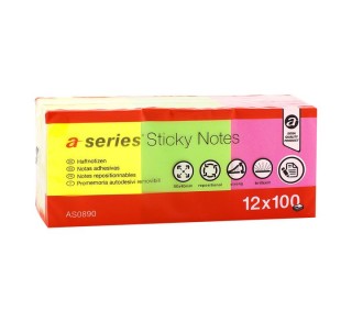 pack 12 bloc a-series 100h 50x40 neon as0890