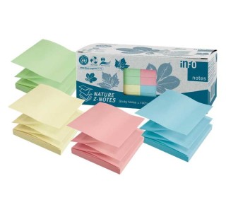 c. 12 bloc notas adh. z-notaes 75x75 colores
