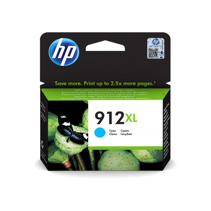 hp cartucho tinta 912xl cian oj 8022 (3yl81ae)
