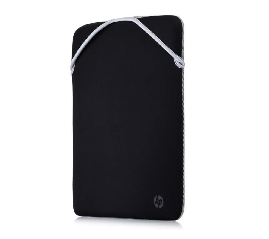 hp funda hp reversible para portatil 14.1 pulgadas negro -  plata