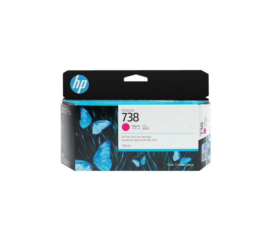 hp hp designjet 738 cartucho magenta 130ml