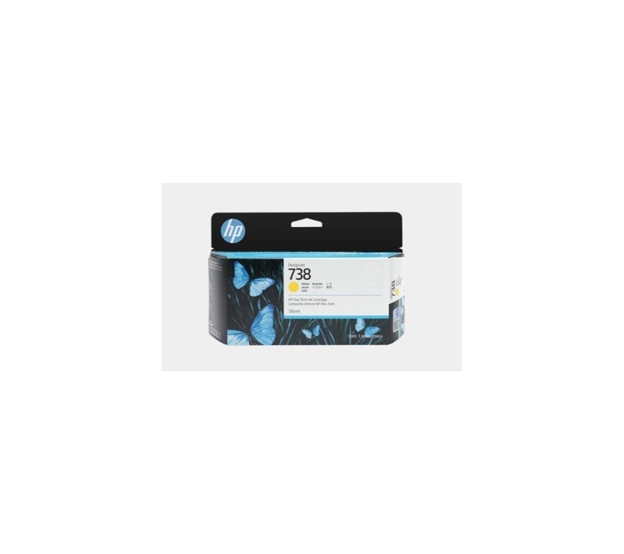 hp hp designjet 738 cartucho amarillo 130ml