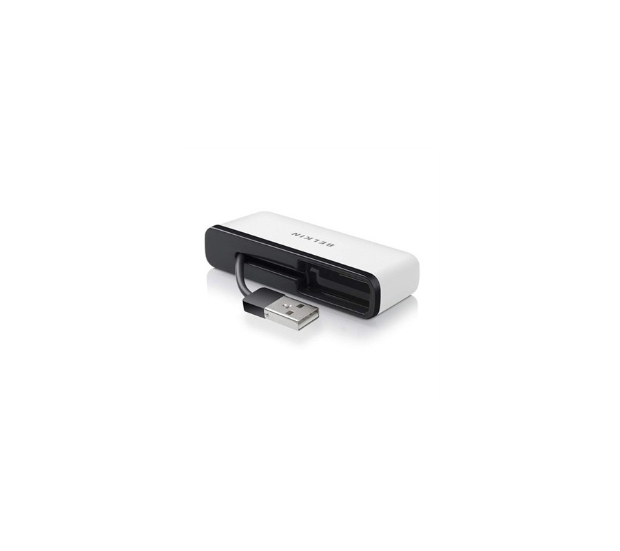 belkin belkin f4u021bt hub de interfaz 480 mbit/s negro, blanco