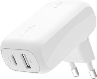 belkin boostcharge 42w - 30w usb-c pd pps + 12w usb-a dual wall charge