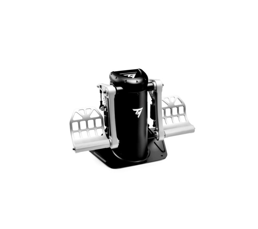 thrustmaster thrustmaster tpr rudder negro, plata usb simulador de vuelo analogico pc