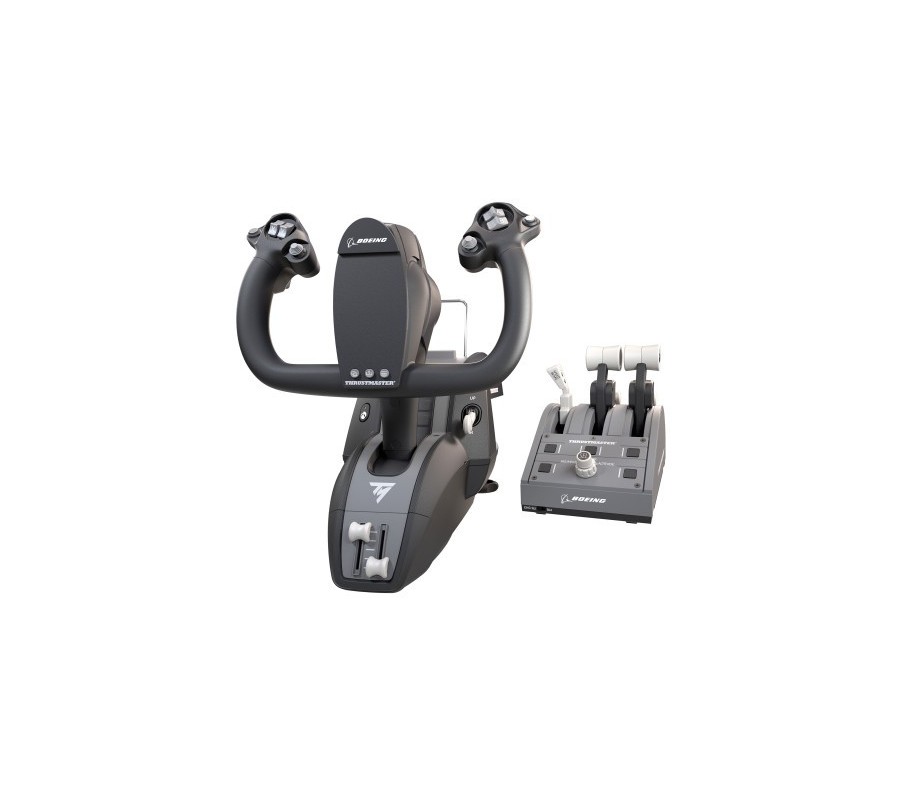 thrustmaster thrustmaster tca y pack boeing xbox series et pc (joystick , manette des gaz , p gris u