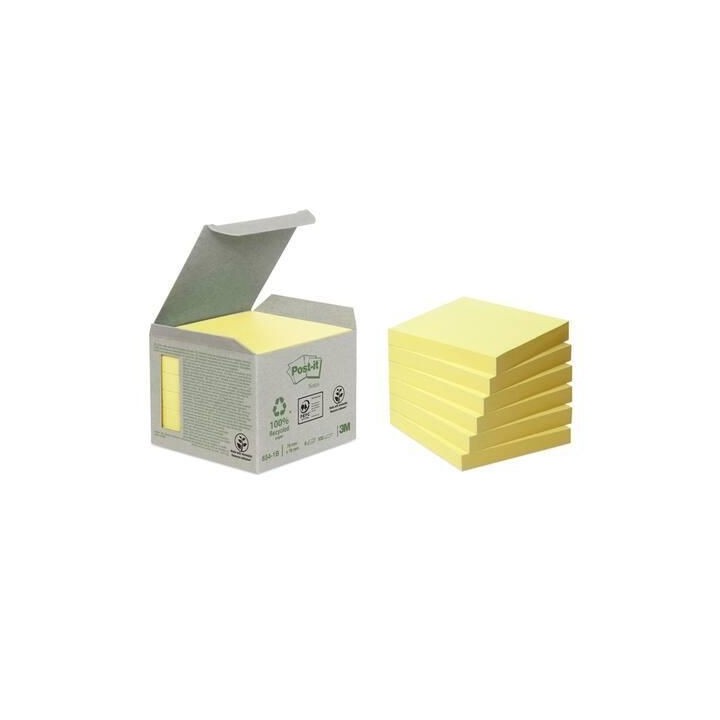 c. 6 bloc notas repos. post-it 76x76 amar recic