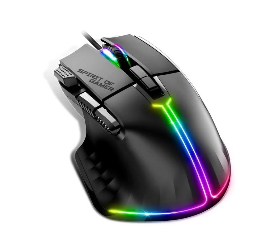 spirit of gamer raton souris pro m5 negro