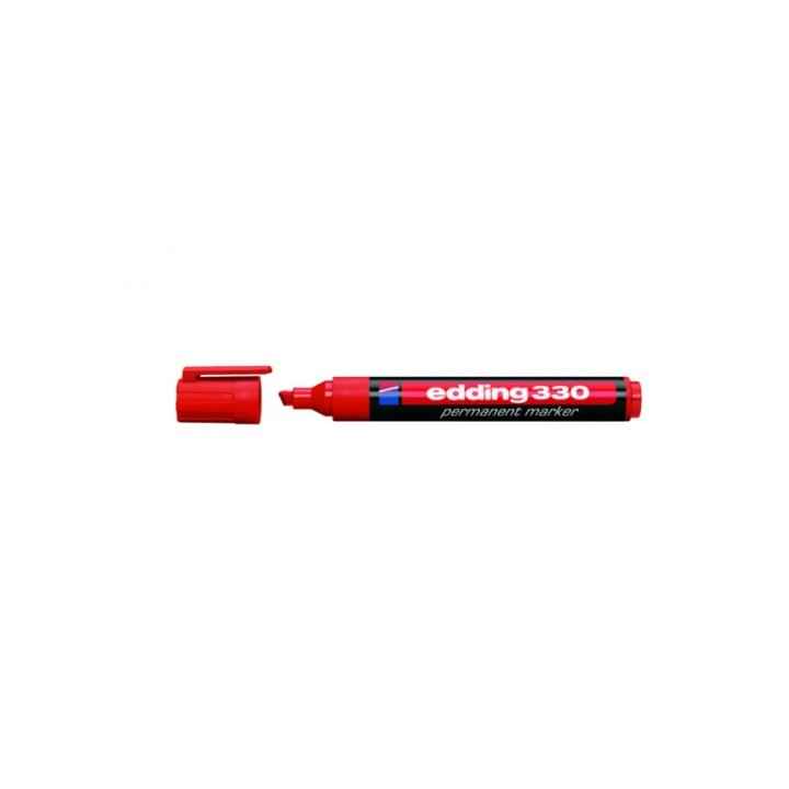edding marcador permanente punta biselada 1-5mm 330 rojo edding 330-02