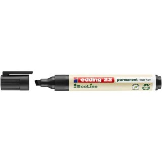 edding marcador permanente edding ecoline 22 color negro edding 22-001