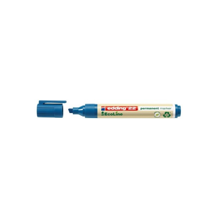 edding marcador permanente edding ecoline 22 color azul edding 22-003
