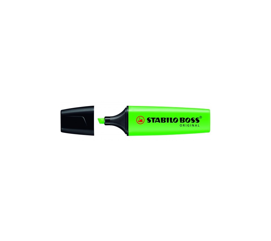stabilo marcador fluorescente boss original trazo 2/5mm. verde stabilo 70/33