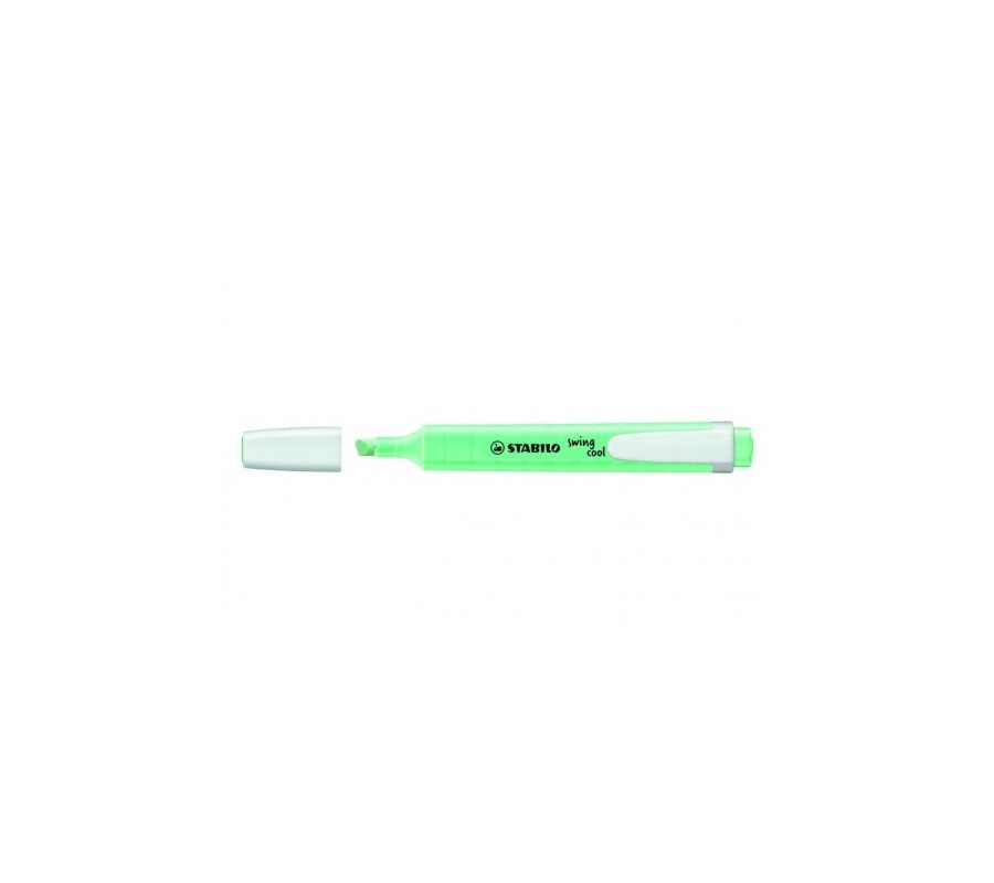 stabilo marcador fluorescente swing cool pastel trazo 1/4mm. menta stabilo 275/116-8