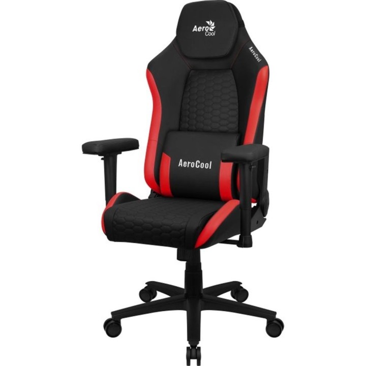 aerocool silla gaming aerocool crown negra - roja