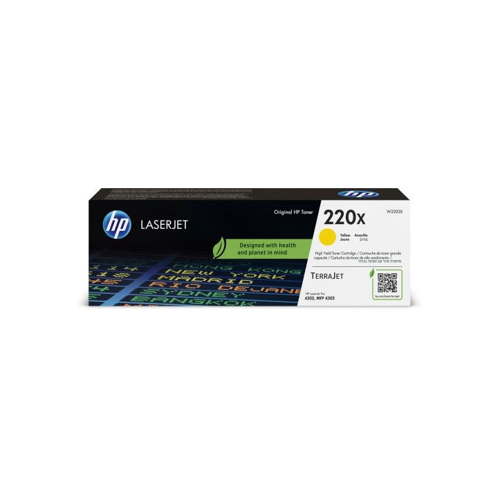 hp cartucho de toner original laserjet 220x amarillo