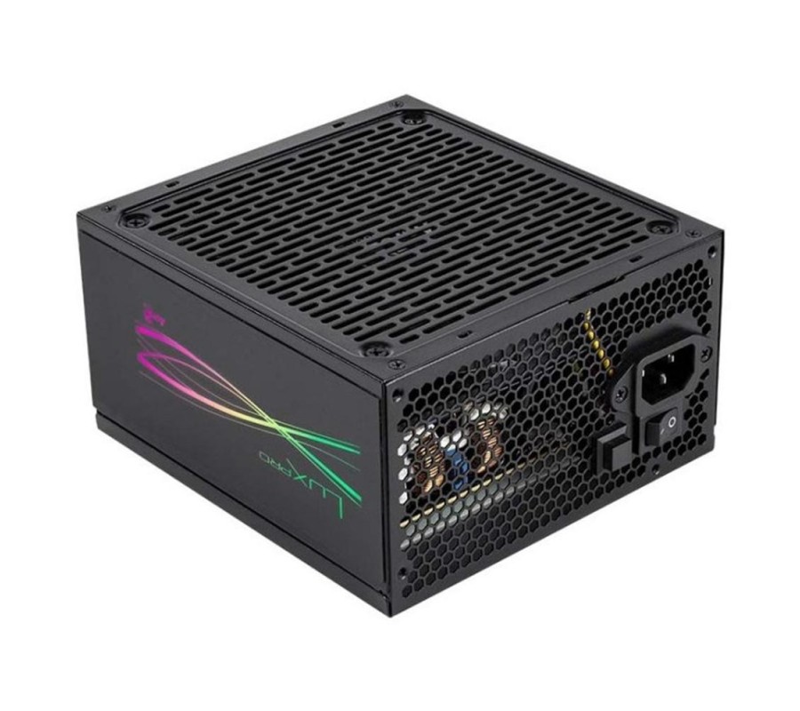 aerocool fuente alimentacion aerocool lux pro rgb gaming atx 550w