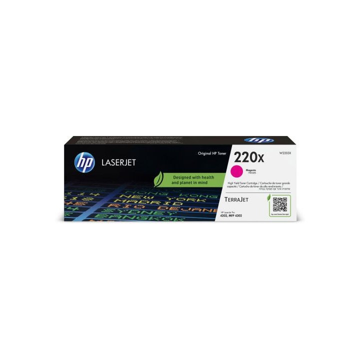 hp cartucho de toner original laserjet 220x magenta