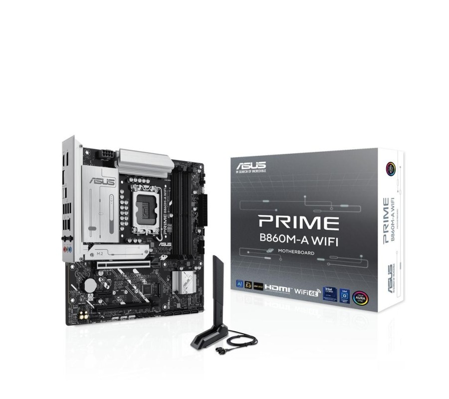 asus placa base asus intel prime b860m - a wifi socket 1851 ddr5 x4 max 256gb hdmi displayport matx