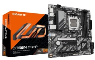 gigabyte gigabyte b850m d3hp placa base - procesadores amd ryzen serie 9000, 5+2+2 fases vrm digital