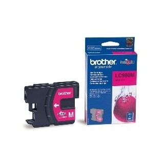 brother cartucho tinta brother lc980m magenta 400 paginas dcp - 195c -  dcp - 375cw -  mfc - 250c -