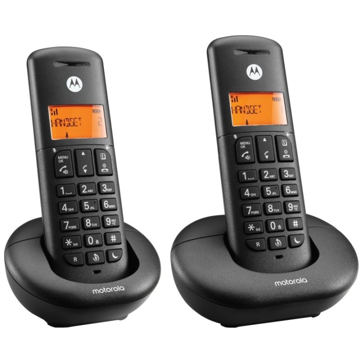motorola e202 telefono dect call blocking duo