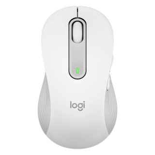 logitech mouse raton logitech m650 para zurdos optico wireless inalambrico blanco crudo