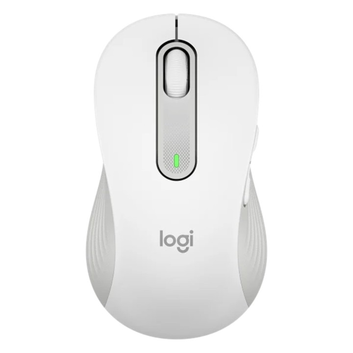 logitech mouse raton logitech m650 para zurdos optico wireless inalambrico blanco crudo